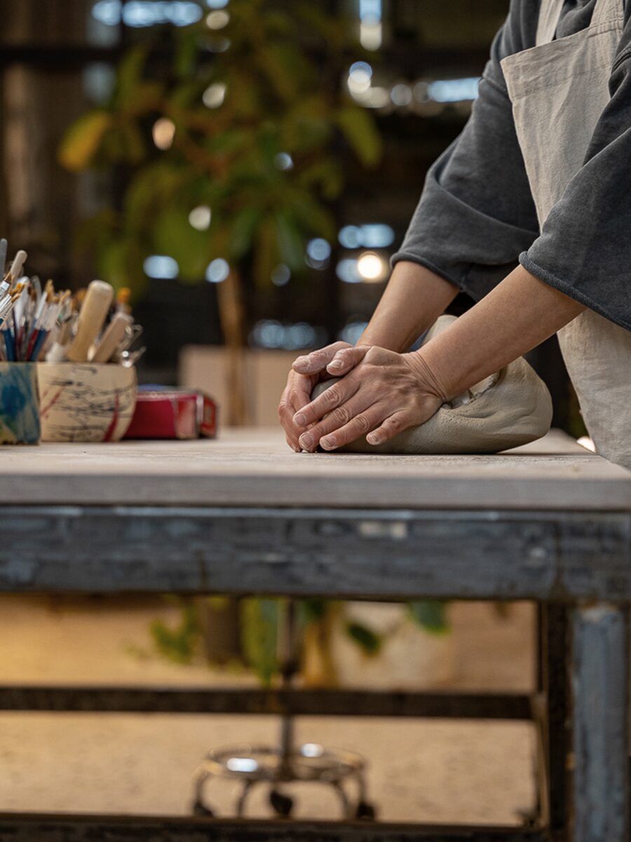 Hands-on pottery class